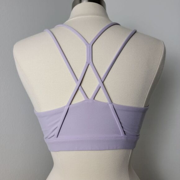 Peloton Cadent Strappy Elevate Lilac Lavender Purple Sports Bra Size Large - Picture 8 of 11